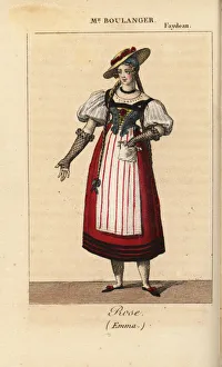 French mezzo-soprano Mme Boulanger as Rose French mezzo-soprano Mme Boulanger as Rose