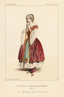 Lopera Prints: French mezzo-soprano Rosine Stoltz as Zayda