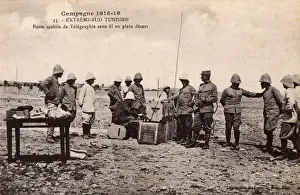 French Mobile Telegraph post - Southern Tunisian Desert