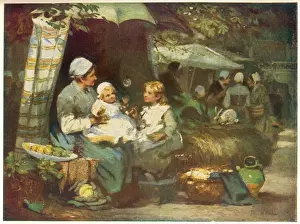 French Mother & Girls