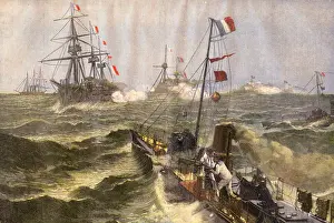Manoeuvres Prints: FRENCH NAVAL MANOEUVRES