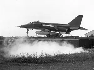 French Navy Jaguar prototype M-05 during catapult trials