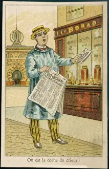 French Newsboy 19C