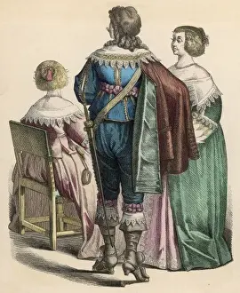 Rosettes Prints: French Nobles 1650