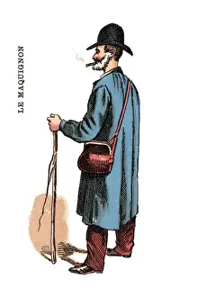French Occupations card series game 1890s