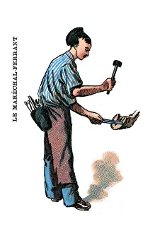 French Occupations card series game 1890s