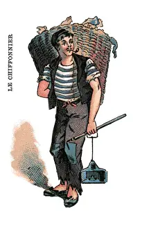 French Occupations card series game 1890s