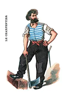 French Occupations card series game 1890s