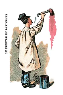 French Occupations card series game 1890s
