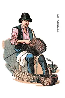 French Occupations card series game 1890s