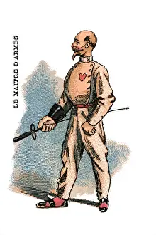 French Occupations card series game 1890s