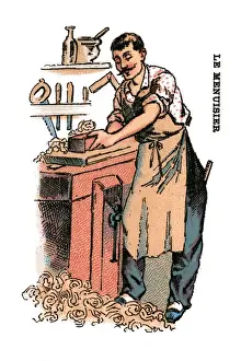 French Occupations card series game 1890s