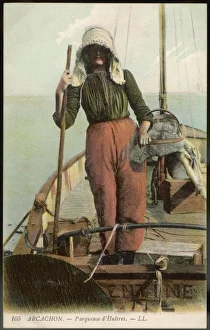 France - Arcachon - Oyster Gatherer