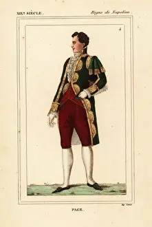 Jacob Prints: French page boy, Napoleonic era