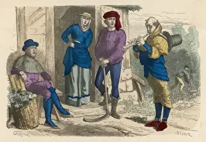 Pause Prints: French Peasants C15