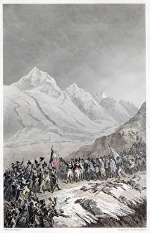 1794 Prints: The French take the PETIT SAINT-BERNARD, the Alpine pass which gives them access to Italy