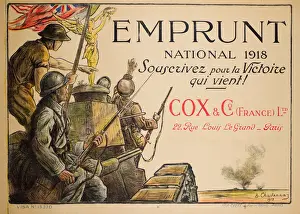 French poster, War Bonds, WW1
