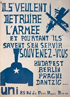 Images Dated 27th June 2011: French poster warning against Communism