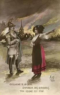 Images Dated 18th March 2011: French Propaganda postcard - WWI