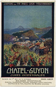 Images Dated 24th June 2016: French Railways Promo card - Chatel-Guyon Spa Retreat