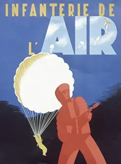 Drop Prints: French recruitment poster for a parachute regiment