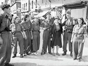 Fighters Prints: French Resistance fighters with a collaborator