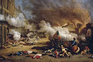 Tuileries Prints: French Revolution (1792). Assault on the Tuileries