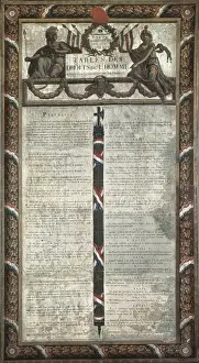 Revolutionaries Prints: French Revolution. Declaration of the Rights