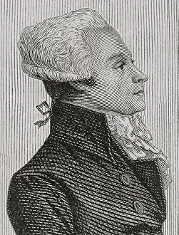 Deputy Prints: French Revolution. Portrait of Robespierre speaking
