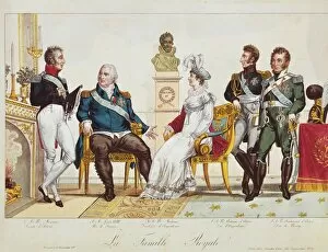 French Royal Family in 1814. The Count of Artois