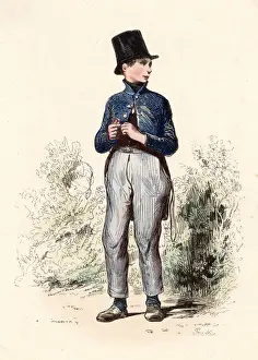 Schoolboy Prints: A French schoolboy. Date: 1850