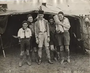 French scouts at camp, Algiers