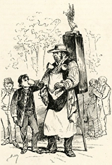 French seller of hot cocoa French seller of hot cocoa