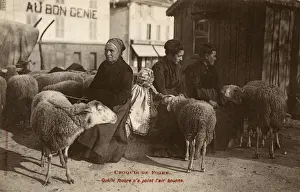 Genie Prints: French Sheperdesses and their Sheep
