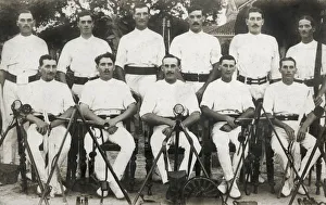 A French Signal Corps with heliographs, telescopes and flags A French Signal Corps with heliographs, telescopes and flags