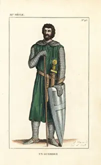 Buckler Prints: French soldier, 11th century