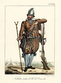 French soldier or arquebusier, circa 1600