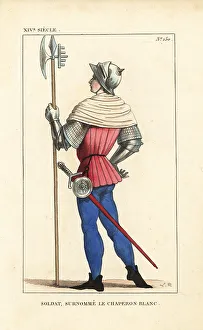 Pike Prints: French soldier known as White Riding Hood, 14th century
