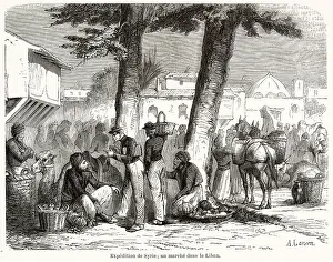 Bargain Prints: French soldiers, part of the mission sent to Syria on behalf of the persecuted Maronite Christians
