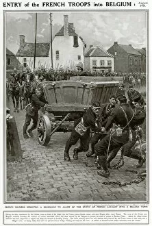 Barricades Gallery: French soldiers remove barricade