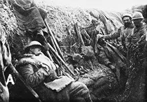 French soldiers in a trench 1916