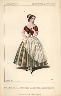 Alexandre Prints: French soprano opera singer Mlle Leocadie Lemercier