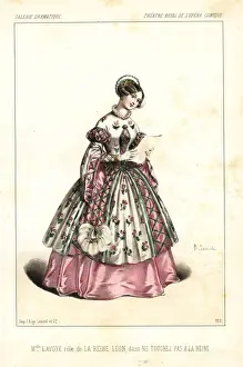 Lopera Prints: French soprano singer Anne-Benoite-Louise Lavoye