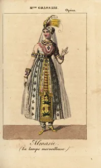 Mademoiselle Collection: French soprano singer Mlle Grassari as Almasie