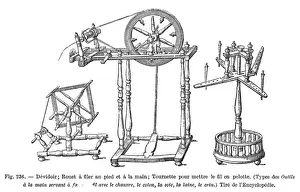 French spinning wheels