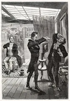 Convicted Collection: French spirit photographer Edouard Isidore Buguet (1840-1901) is cleared of evil fluids by a medium