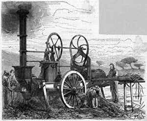 Images Dated 4th July 2017: French steam thresher