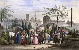 Holders Prints: FRENCH STREET MARKET