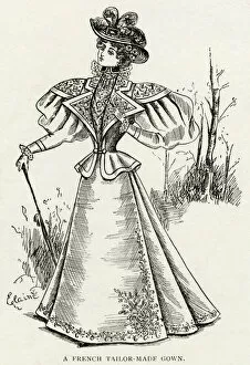 Images Dated 27th November 2017: French tailored-made gown 1895
