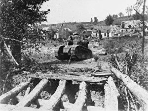 Aisne Gallery: French tank WWI
